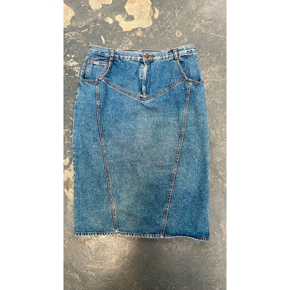 Y2K Low rise denim light wash skirt - Picture 3 of 13